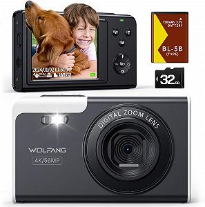 Фотоапарат WOLFANG WDC02 56Мп / CMOS / 4K / 16Х зум / Чорний - Фото 1
