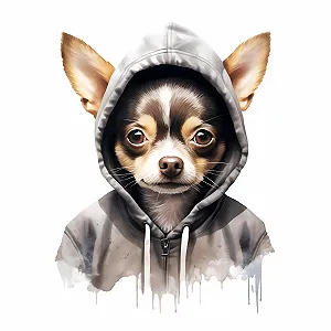 Наклейка на стіну GRAZDesign Chihuahua Cool Motif 40 x 30 см - Фото 1