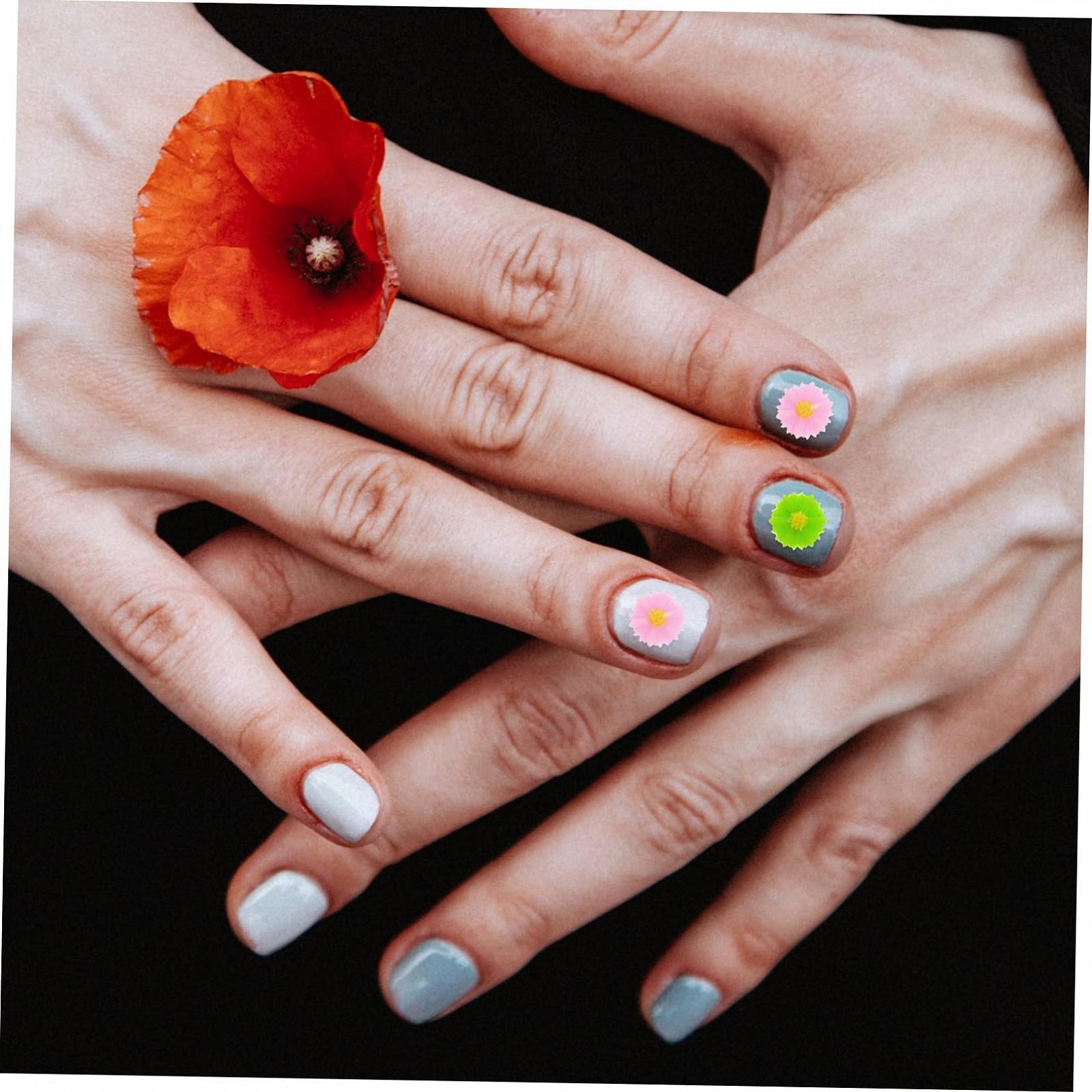 Квітка з смоли WOONEKY 3D ромашка Набір наклейок для нігтів 2 коробки, фото №4 Квітка з смоли WOONEKY 3D ромашка Набір наклейок для нігтів 2 коробки, фото №4