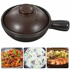 Кастрюля керамическая с крышкой и ручкой термостойкая для супа и риса synthetic.ua - Фото 1