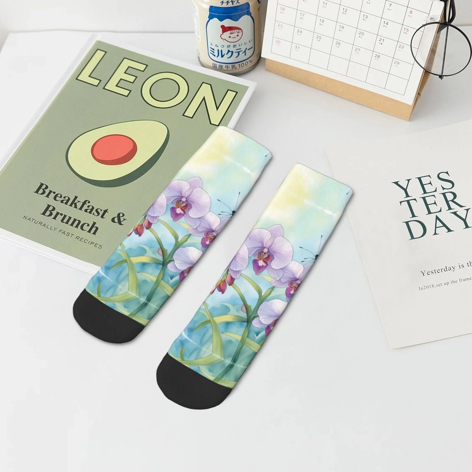 Шкарпетки Квітка Орхідея На всі сезони One Size, фото №8