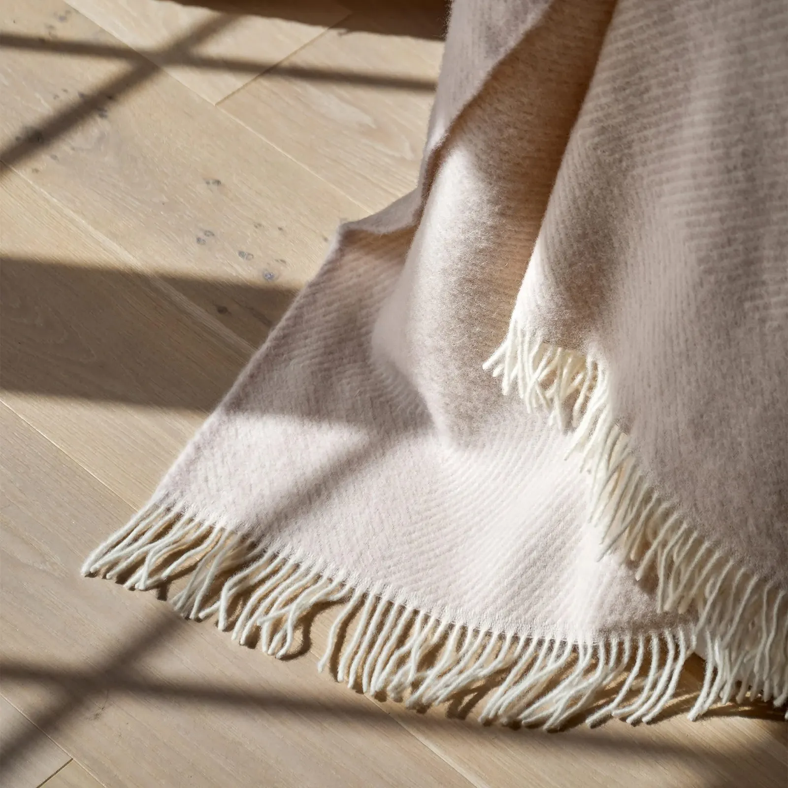 Плед URBANARA Gotland Шерсть 200 x 200 см Серый, фото №8