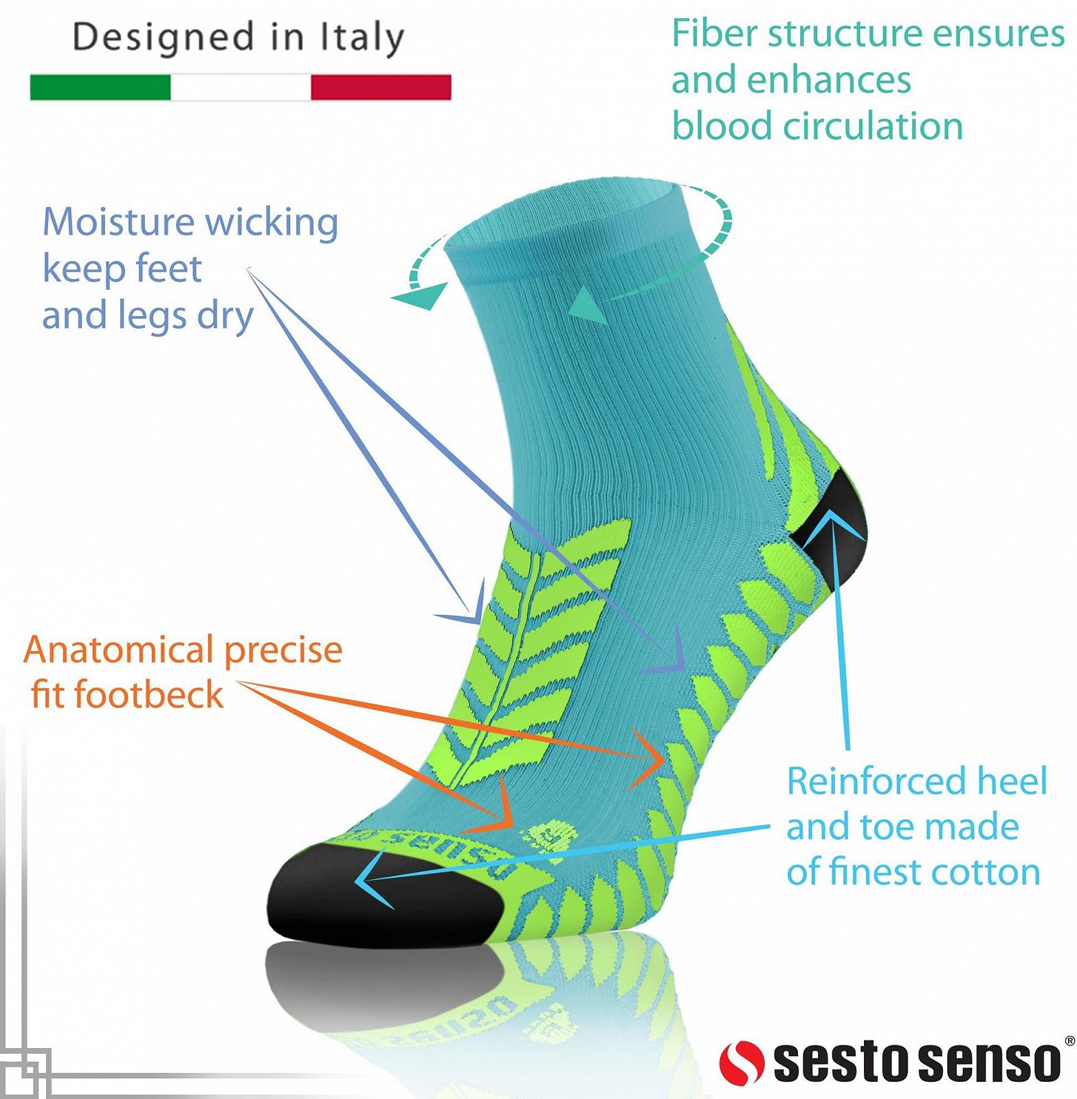Спортивные носки Sesto Senso для женщин и мужчин, 1 пара, цветные спортивные носки для бега, фото №5