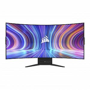 Монітор Corsair Xeneon Flex 45WQHD240 Gaming 45 Дюймів OLED WQHD (3440 x 1440) Гнучкий Дисплей, 240Hz, 0.03ms GtG Час Відгуку, NVIDIA G-SYNC Сумісний, AMD FreeSync™ Premium - Чорний - Фото 1