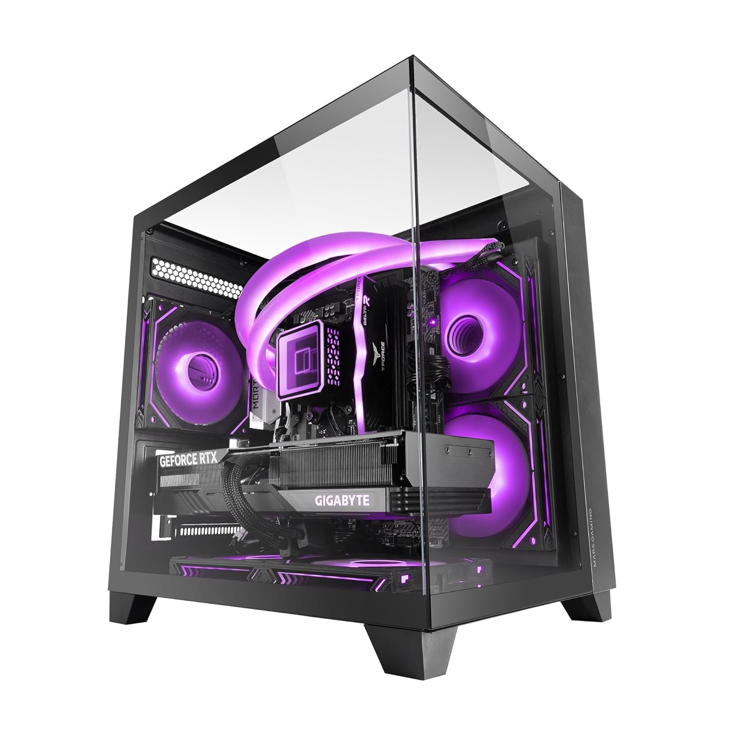 Ігровий корпус для ПК MARSGAMING MC-3CM MicroATX ПК Mini Tower Чорний, фото №1 Ігровий корпус для ПК MARSGAMING MC-3CM MicroATX ПК Mini Tower Чорний, фото №1