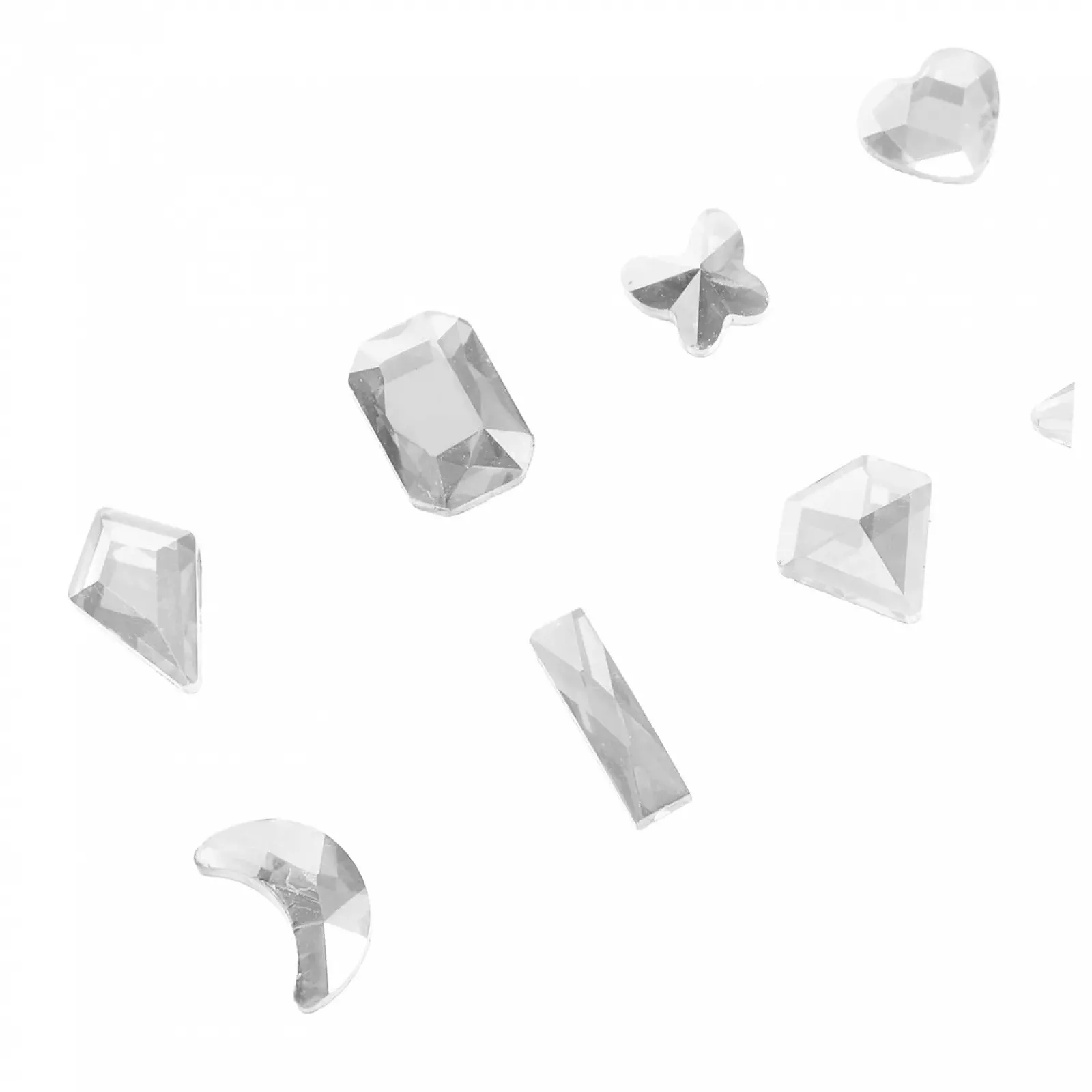 Украшения для ногтей Плоские MERRYHAPY 1 коробка, Разные формы, Стразы для маникюра, Стеклянные украшения для ногтей, фото №6