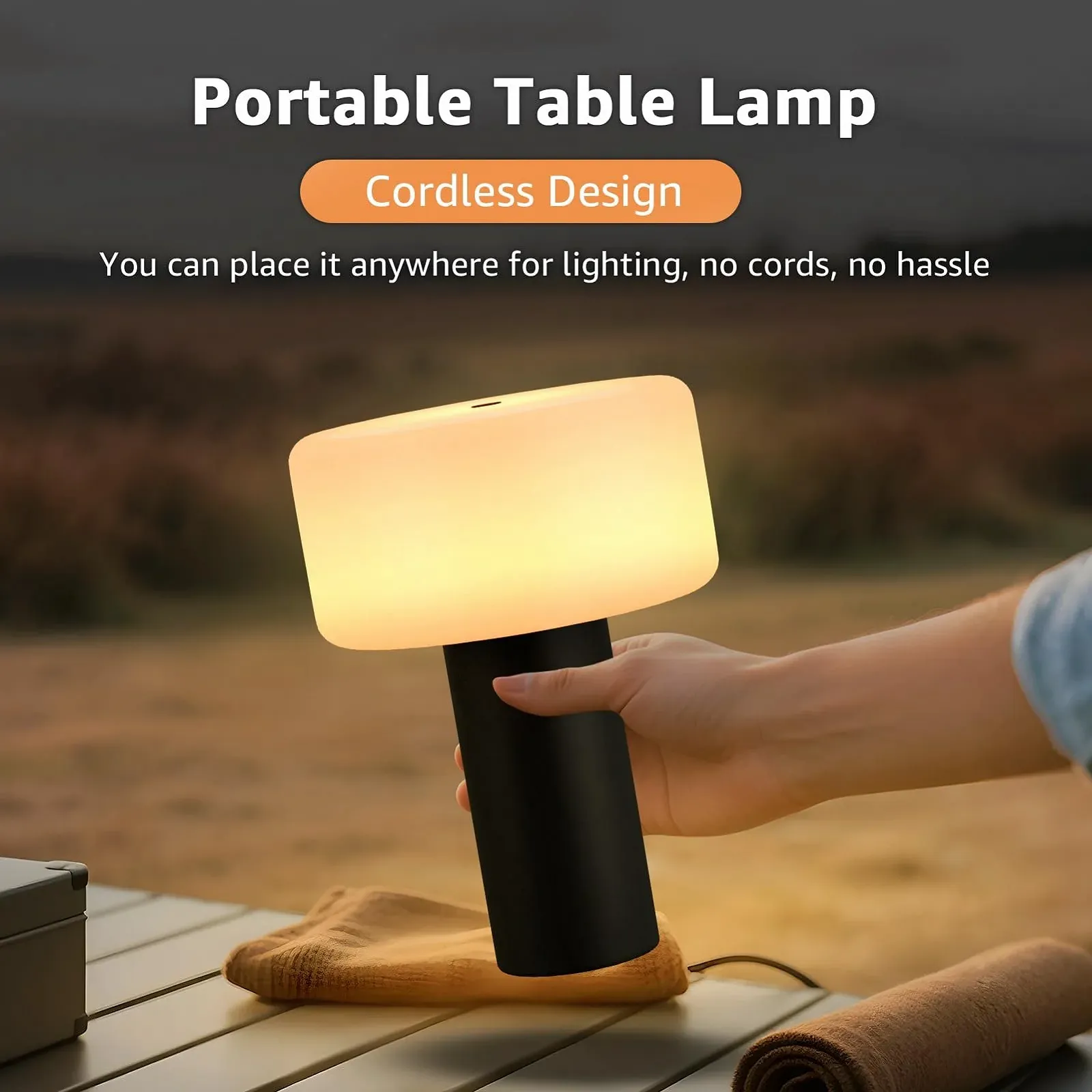 Беспроводная светодиодная настольная лампа MALUX, фото №2