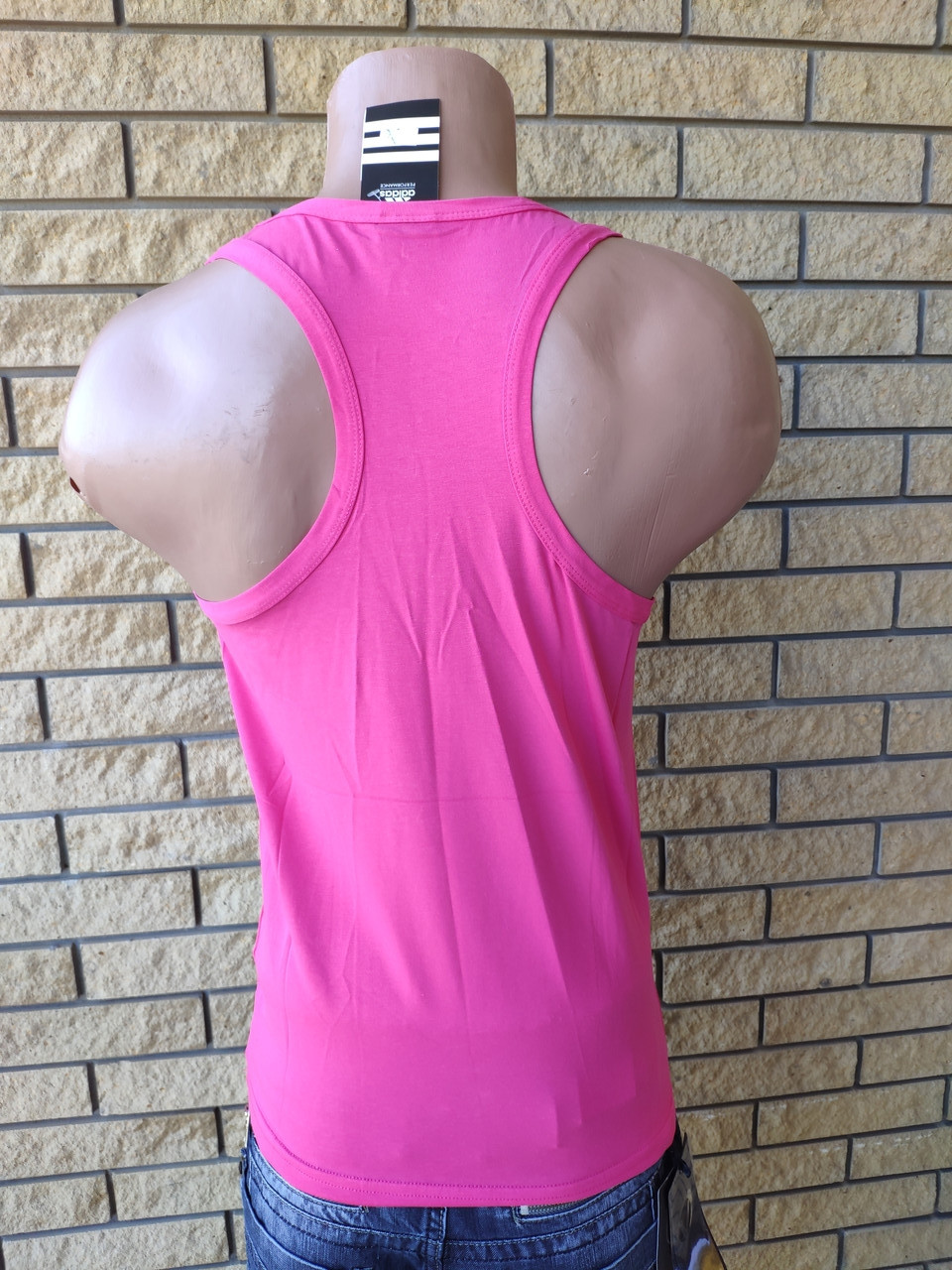 Футболка майка-борцовка мужская брендовая ADIDAS Турция, фото №3