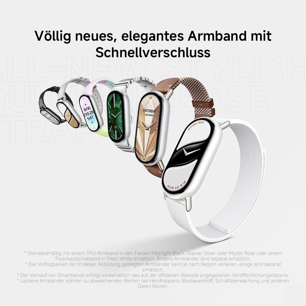 Браслет Xiaomi Smart Band 9 Pro, 1.74" AMOLED, 1200 нит, 21 день работы, 150+ режимов, 5ATM, GNSS, датчик ЧСС и SPO₂, Bluetooth 5.4, 60Hz, черный, фото №7