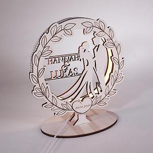 Настільна лампа Namofactur USB Фанера тополі - Фото 1