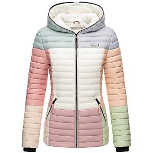 Куртка стеганая Navahoo женская демисезонная Колор Блокинг B841 synthetic.ua - Фото 1