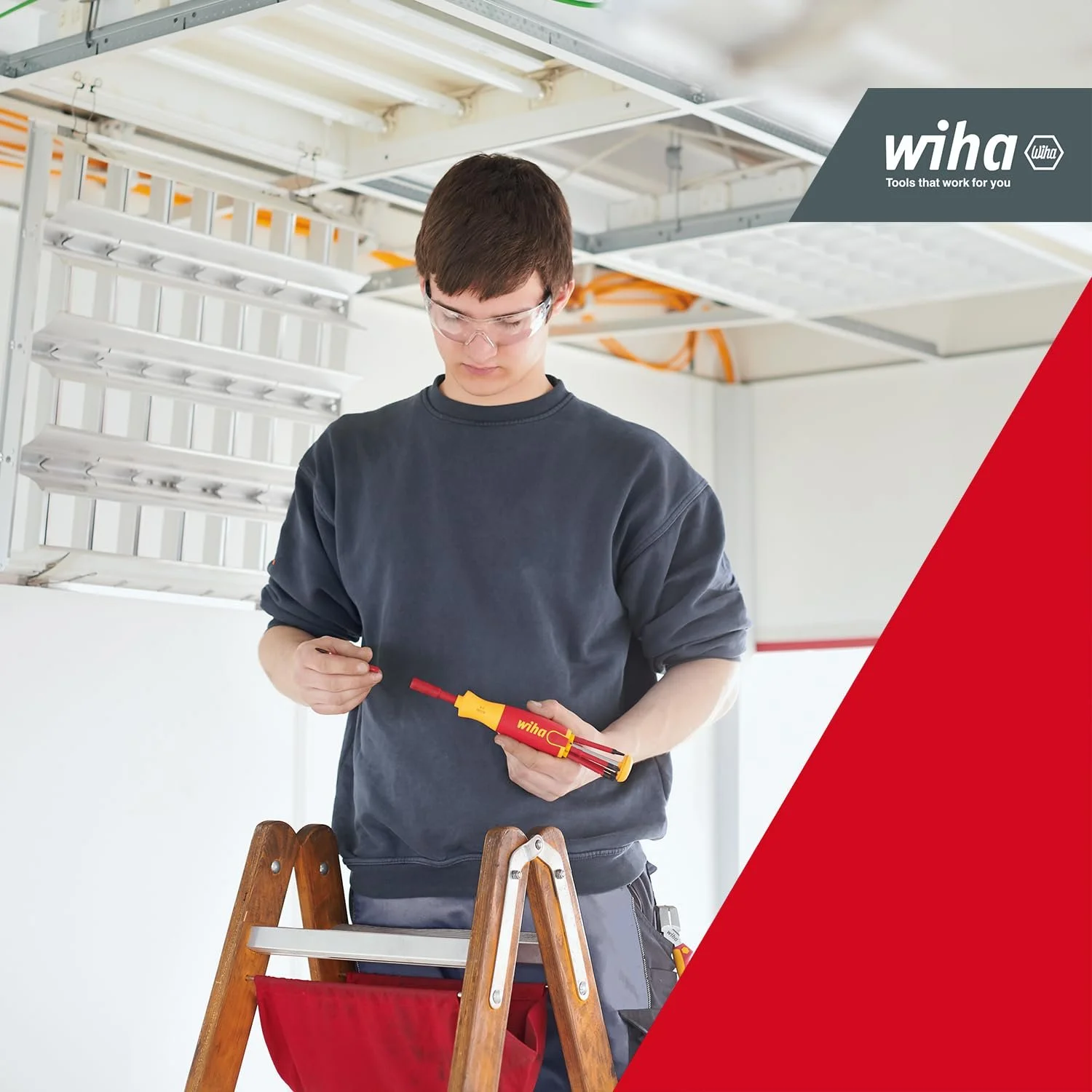 Викрутка з магазином біт Wiha LiftUp Electric 38612 Phillips, шліц з 6 SlimBits у блістері, фото №5