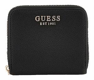 Кошелек GUESS Laurel SLG маленький на молнии для женщин, черный - Фото 1
