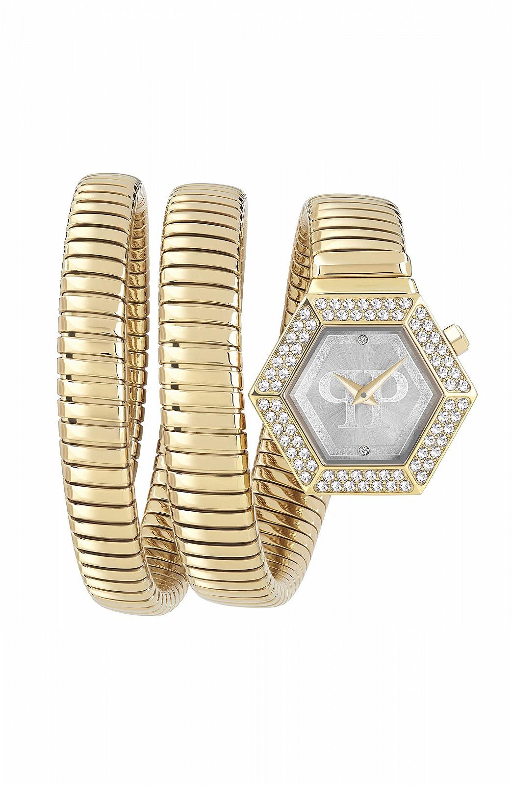 Женские часы Philipp Plein Snake Hexagon Кварцевые Аналоговые Сталь, фото №1