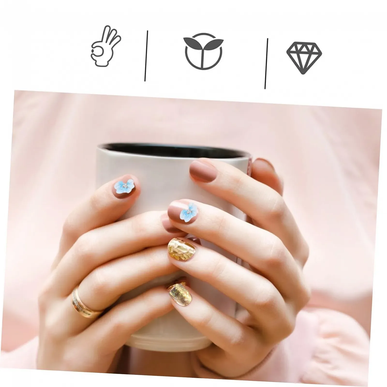 Стразы для дизайна ногтей Healeved, 10 шт., Цветочная подвеска для ногтей, Орнамент, Украшение для ногтей, Декор для женщин, фото №4