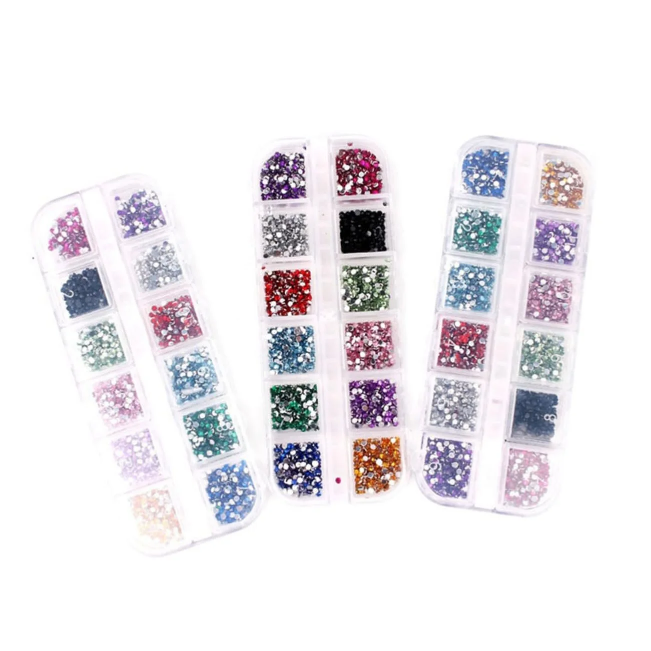 Краплі для декору нігтів FRCOLOR Акрилові стрази для DIY, круглі, фото №1