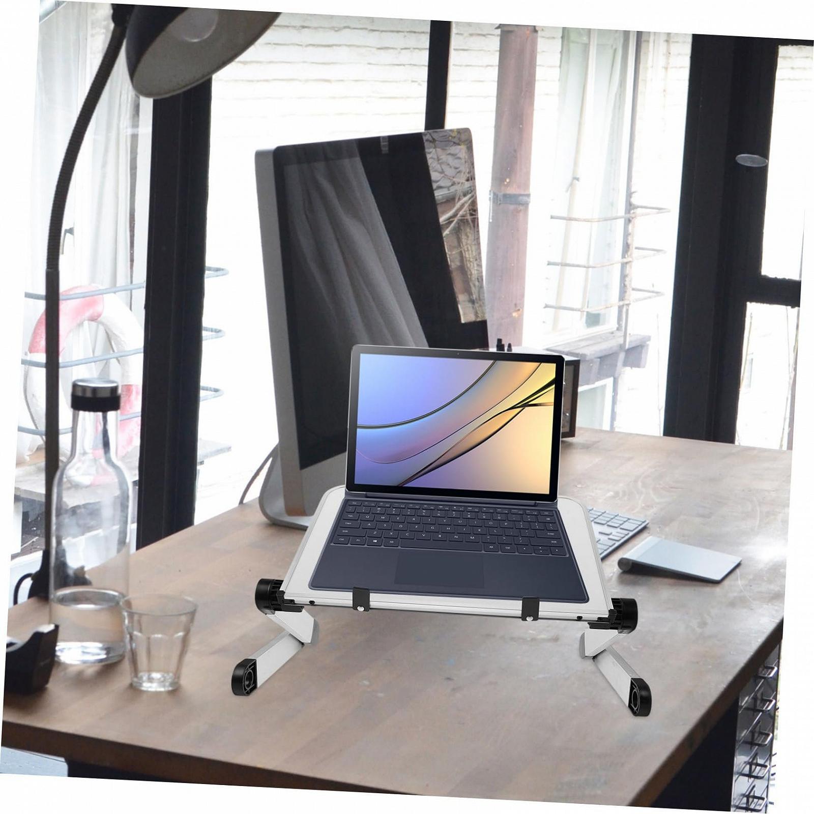 Регульована Портативна Підставка для Ноутбука Zerodeko з Підвищеною Основою для Покращеного Охолодження, фото №4