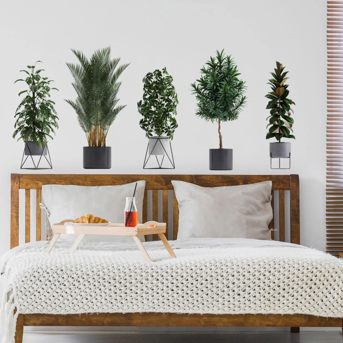 Наклейка на стену HGDESIGN Green Plant Flower Pot Leaves (A), фото №4