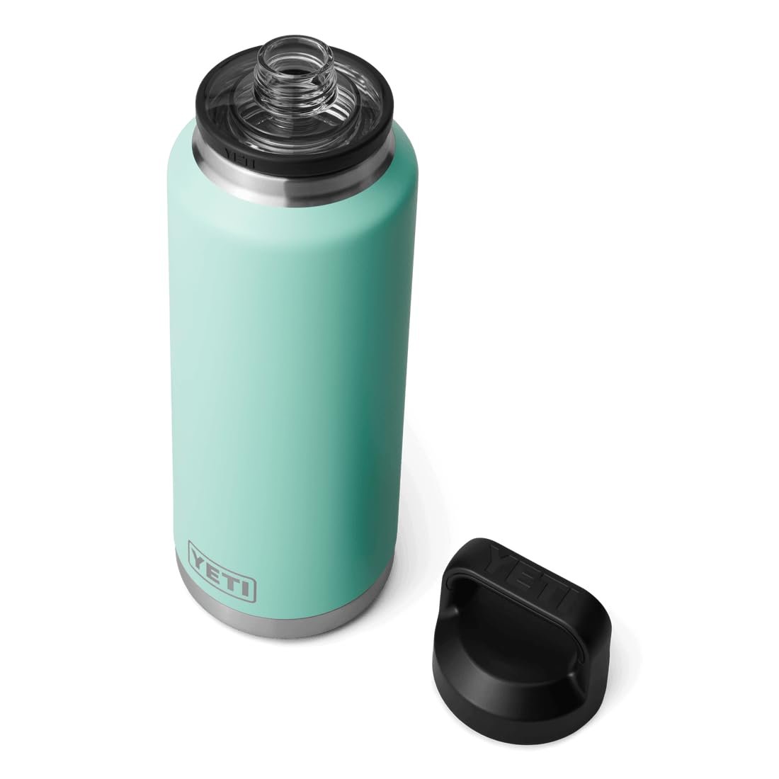 Пляшка-термос YETI Rambler 46 oz (1.3 л) з кришкою Chug Cap Seafoam, фото №1 Пляшка-термос YETI Rambler 46 oz (1.3 л) з кришкою Chug Cap Seafoam, фото №1