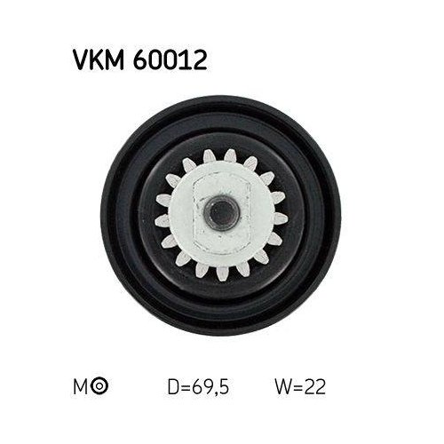 Натяжитель ремня SKF VKM 60012 поликлинового для Chevrolet, фото №2 Натяжитель ремня SKF VKM 60012 поликлинового для Chevrolet, фото №2