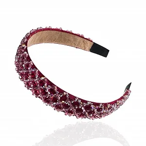 Обруч для волос с хрустальными бусинами - Фото 1