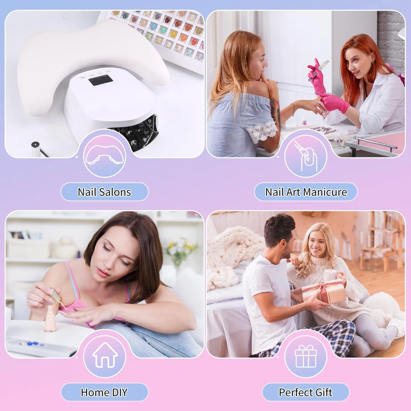 Підставка для рук U-подібна lootaan для манікюру зі знімними кронштейнами, мікрофібра, PU шкіра (біла), фото №6