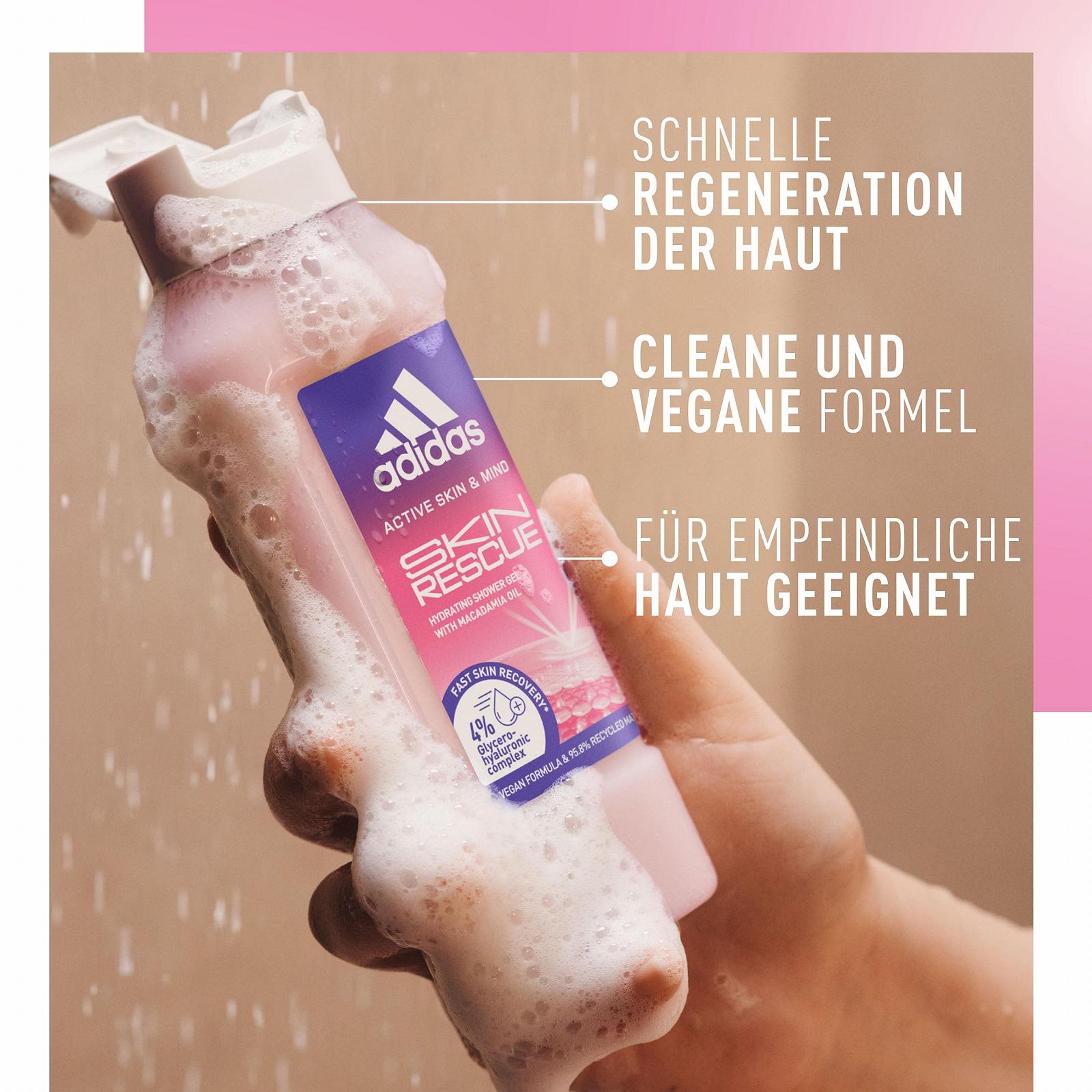 Гель для душа adidas Active Skin & Mind Skin Rescue увлажняющий для быстрого восстановления кожи 250 мл (упаковка из 5 шт.), фото №3