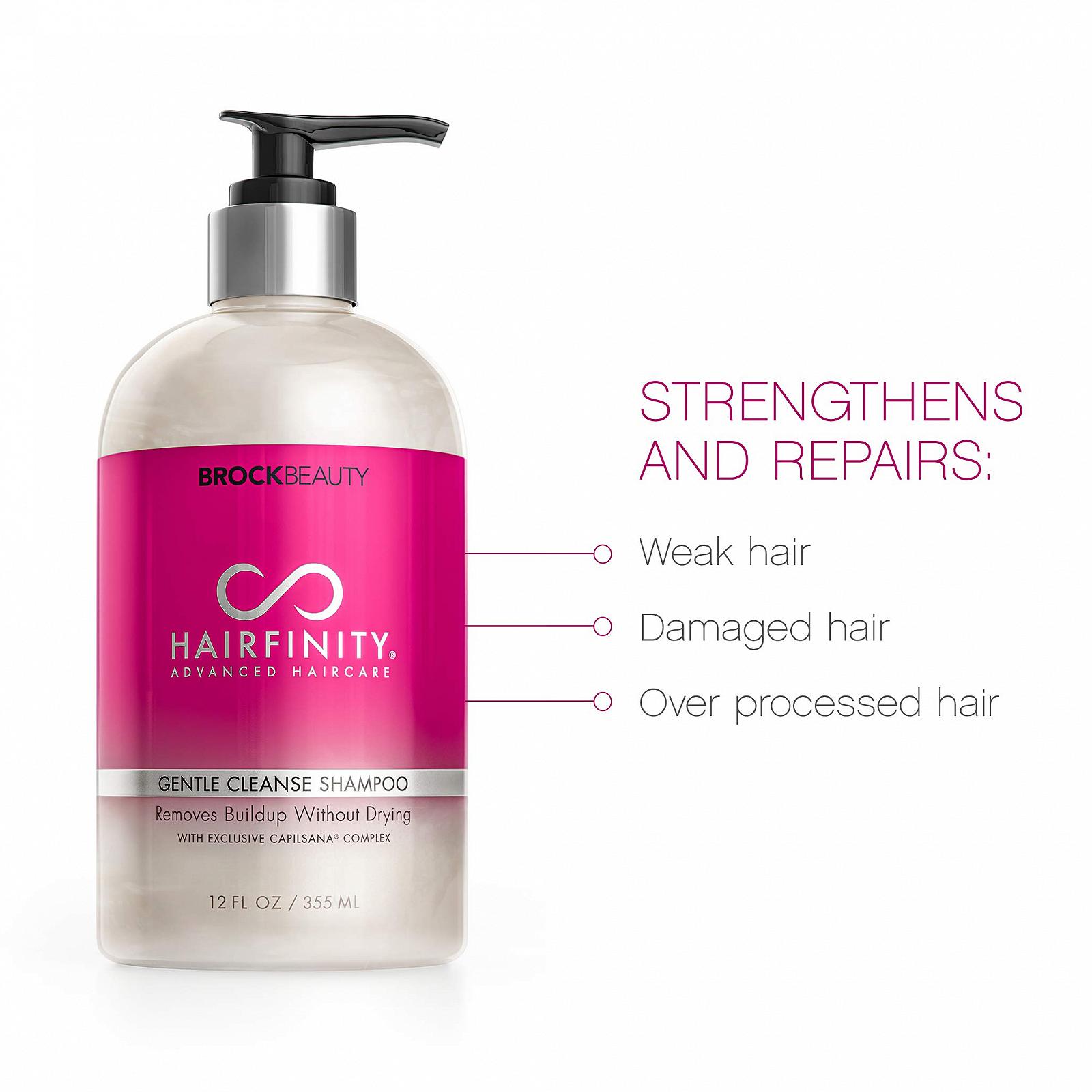 Шампунь Brockbeauty New Hairfinity Gentle Cleanse 355 мл, фото №2