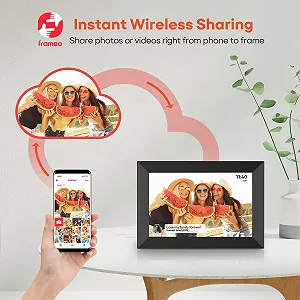 Цифровая фоторамка BIGASUO Набор из 2 шт. 10.1 дюйма 1280 x 800 IPS Сенсорный экран 32 GB Автоповорот synthetic.ua - Фото 1