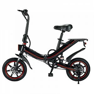 Складаний міський електровелосипед OUXI V5, 400Вт, 14”, макс. швидкість 25 км/год, запас ходу 70 км, чорний - Фото 1