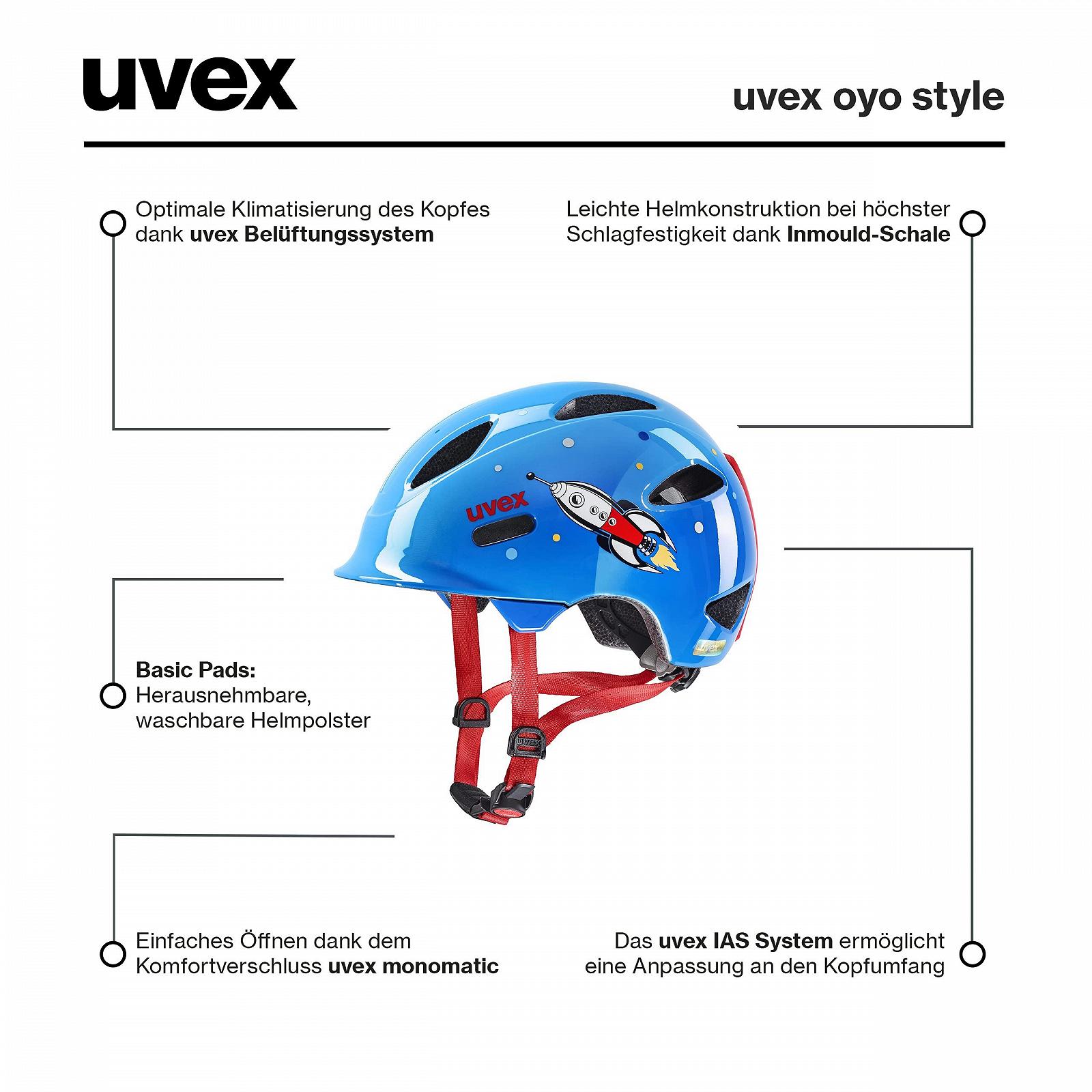 Шолом Велосипедний uvex oyo style Легкий Дитячий Розмір Індивідуальний, фото №6