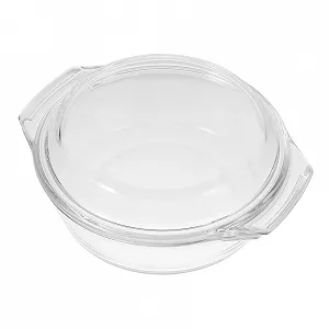 Форма для запекания с крышкой Термостойкая Ударопрочная для микроволновой печи и посудомоечной машины - Фото 1