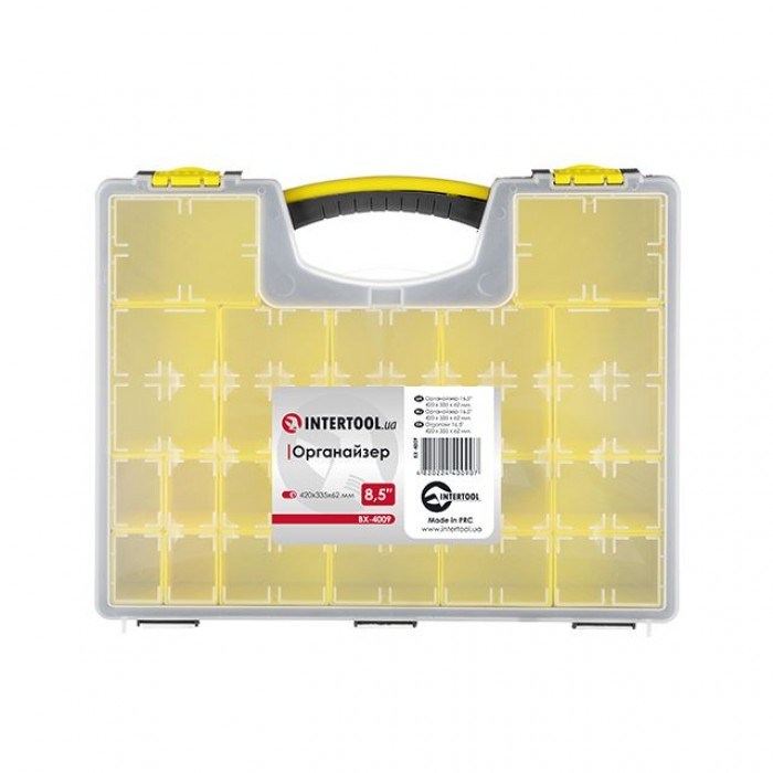 Органайзер для хранения инструментов 16.5" INTERTOOL BX-4009 Ящик 420x335x62 мм, фото №2
