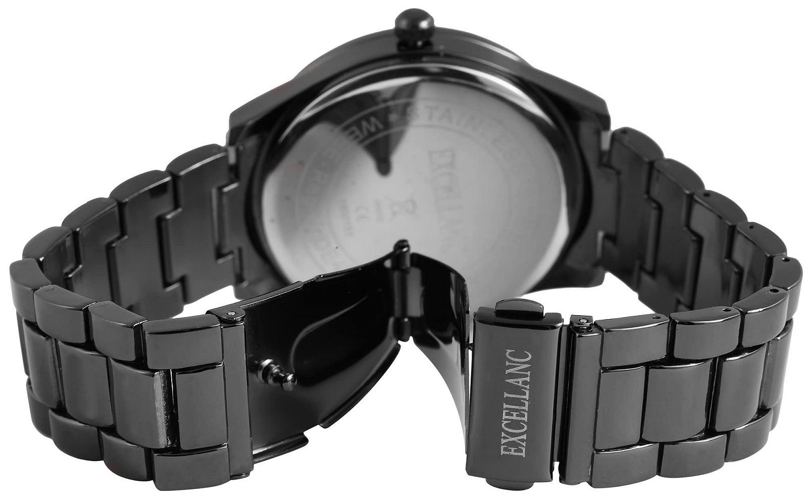 Годинник Excellanc Жіночий Металевий Браслет з Ланками Люмінесцентні Стрілки Стрази Аналоговий, фото №3