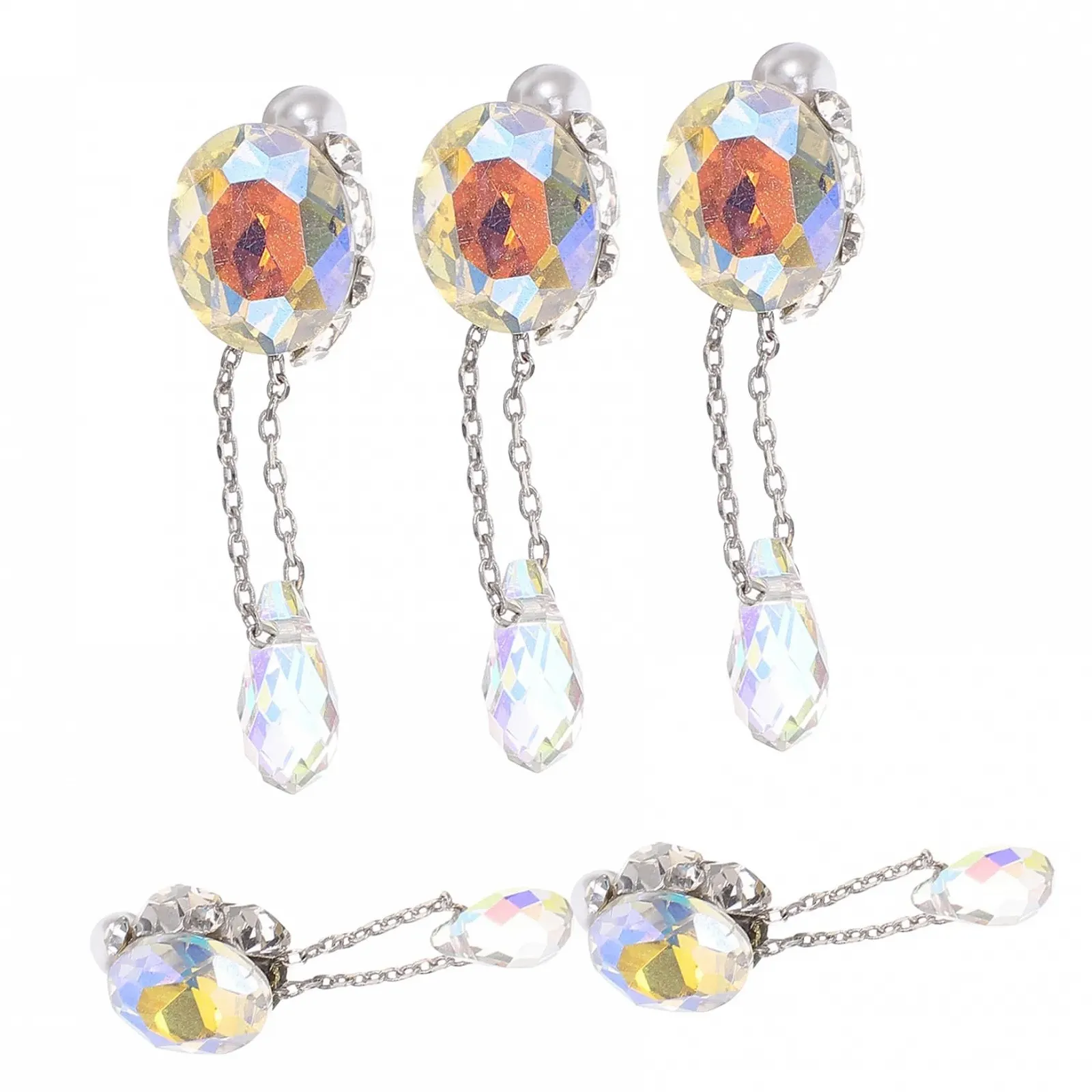 Стрази для нігтів Healvian 25 шт, прикраси для манікюру, блискучі, фото №3