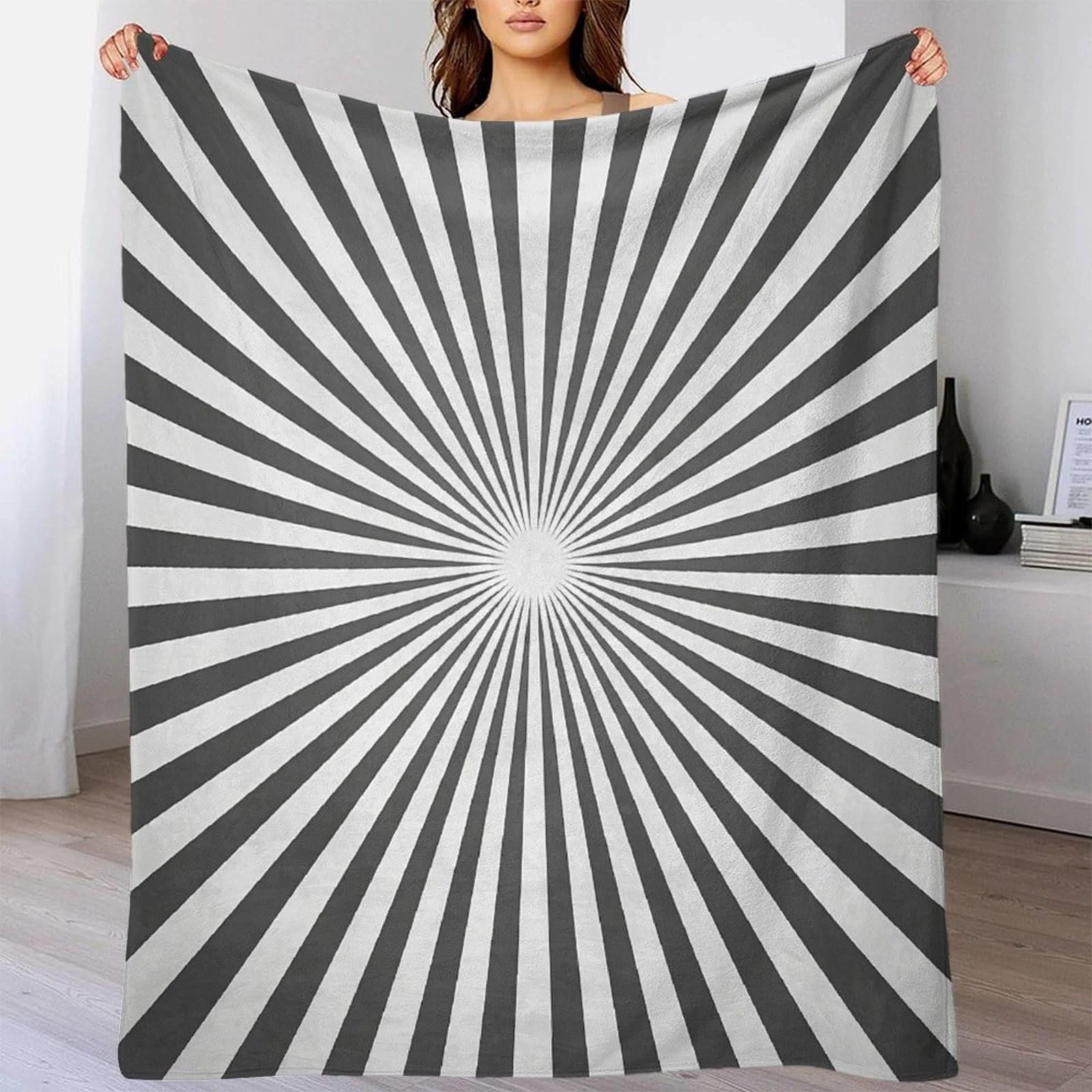 Покривало VFKLZCNYR Геометричні візерунки 3D-друк Фланель фліс 100 x 130 см, фото №5