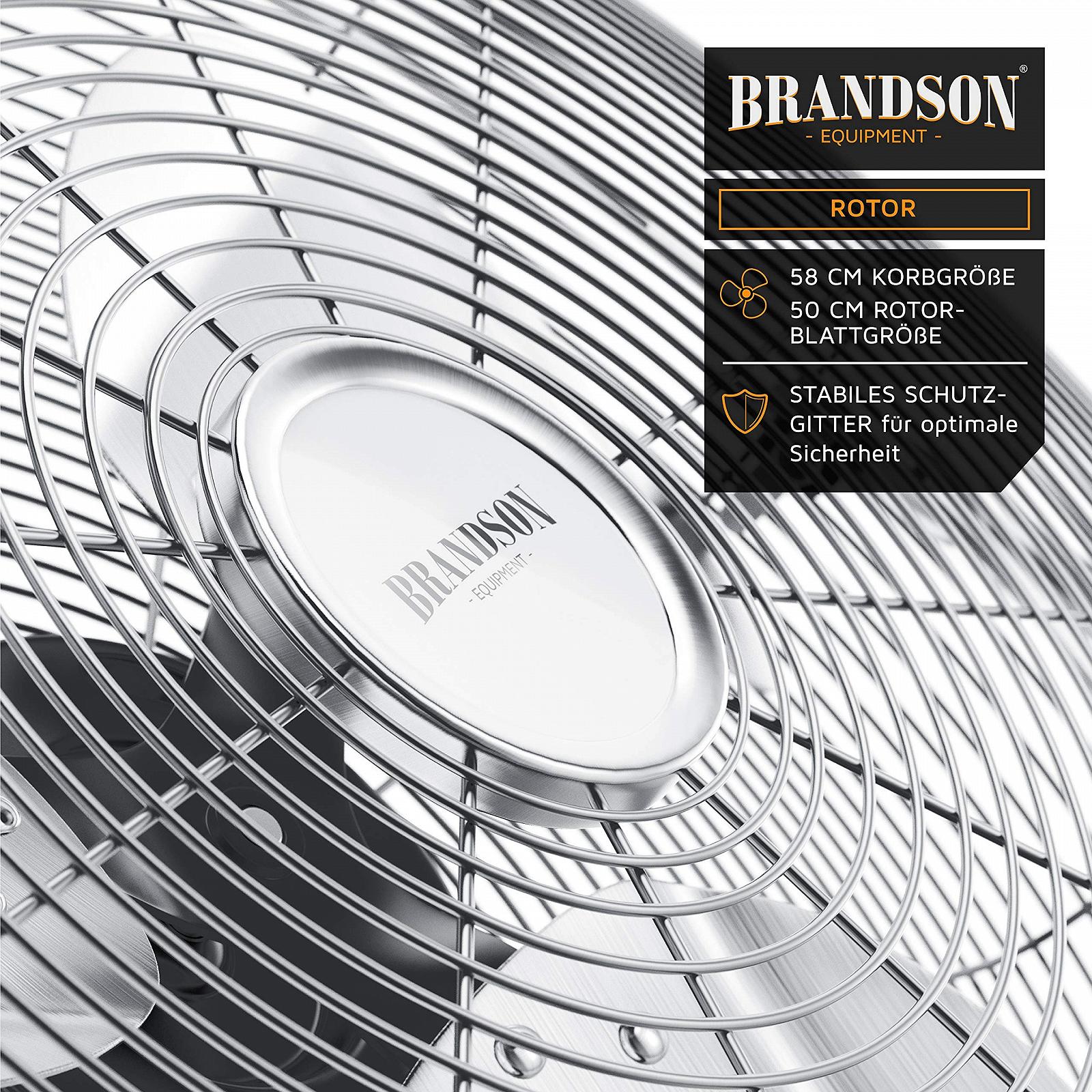 Вентилятор напольный Brandson Retro Style 50 см хром, фото №4