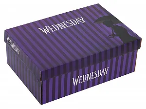 Кроссовки Wednesday Adams Family для девочек, детская, подростковая, на шнуровке synthetic.ua - Фото 1