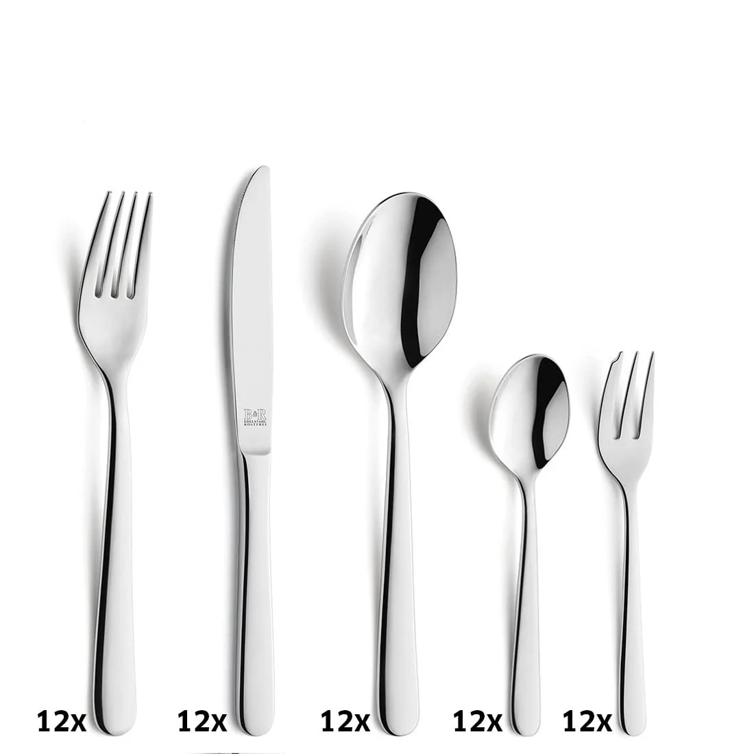 Набір столових приборів Beckmann & Rommerskirchen Luna 60 предметів, фото №2 Набір столових приборів Beckmann & Rommerskirchen Luna 60 предметів, фото №2