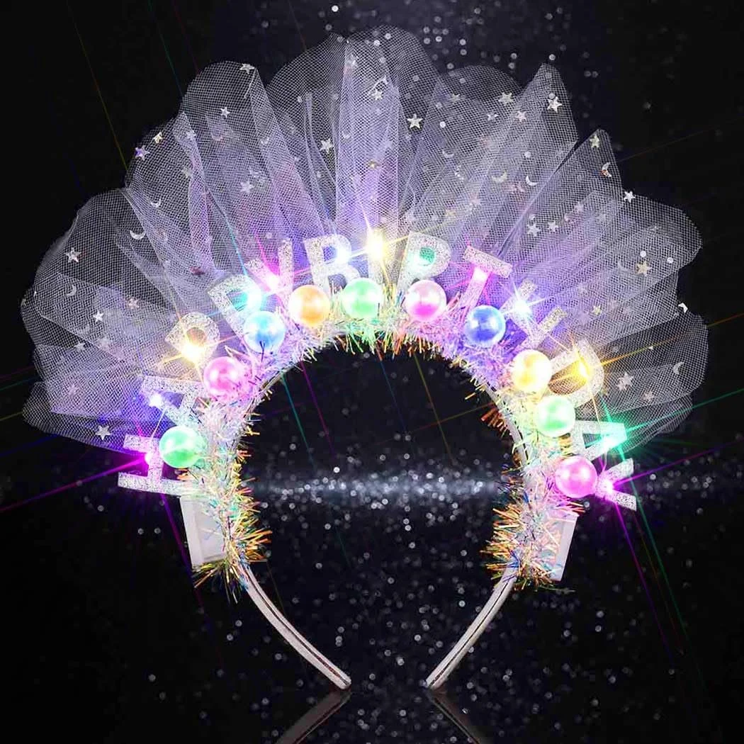 Обруч Корона С Днем Рождения LED, фото №1 Обруч Корона С Днем Рождения LED, фото №1