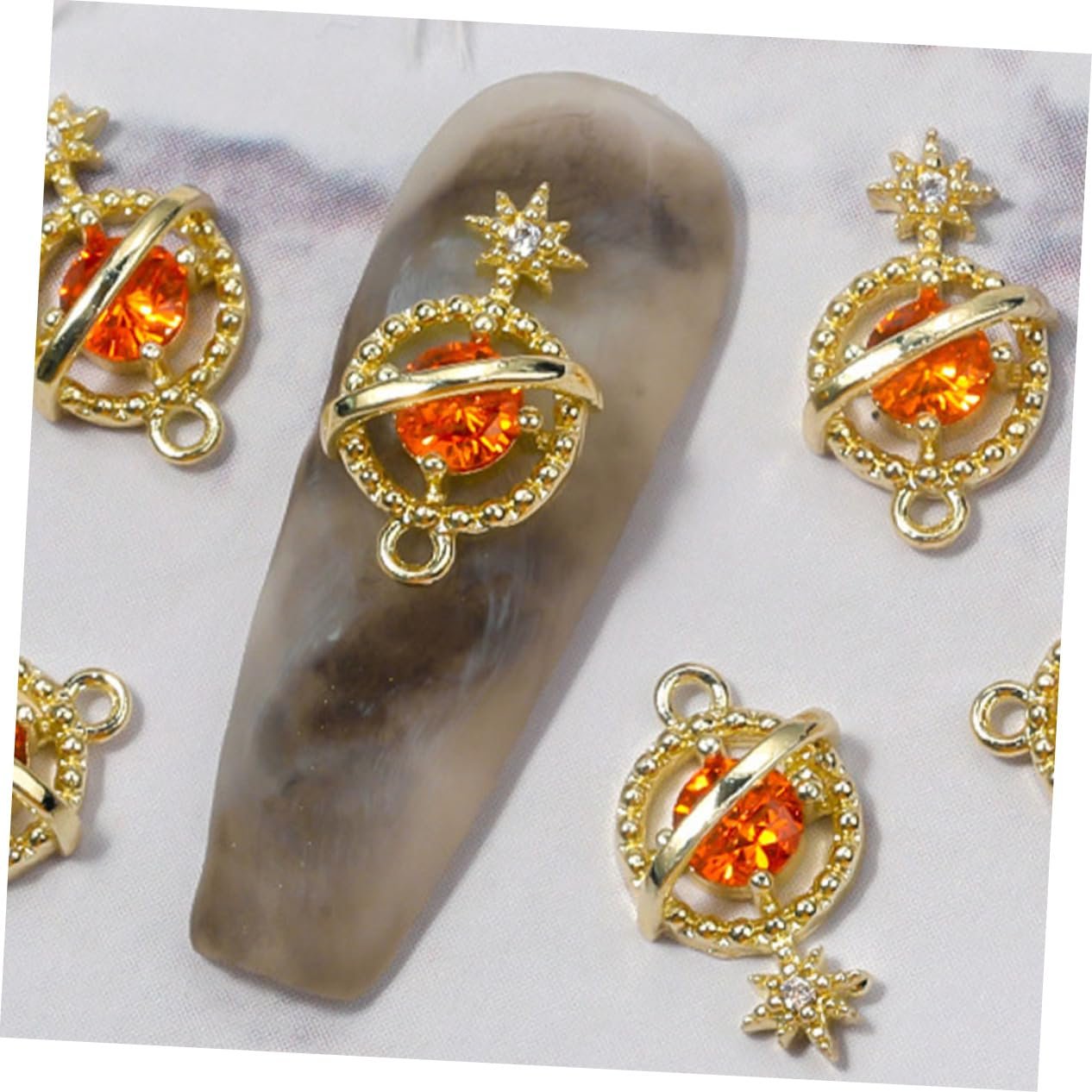 Стрази для нігтів Планета Zircon 3D, 6 шт., фото №8