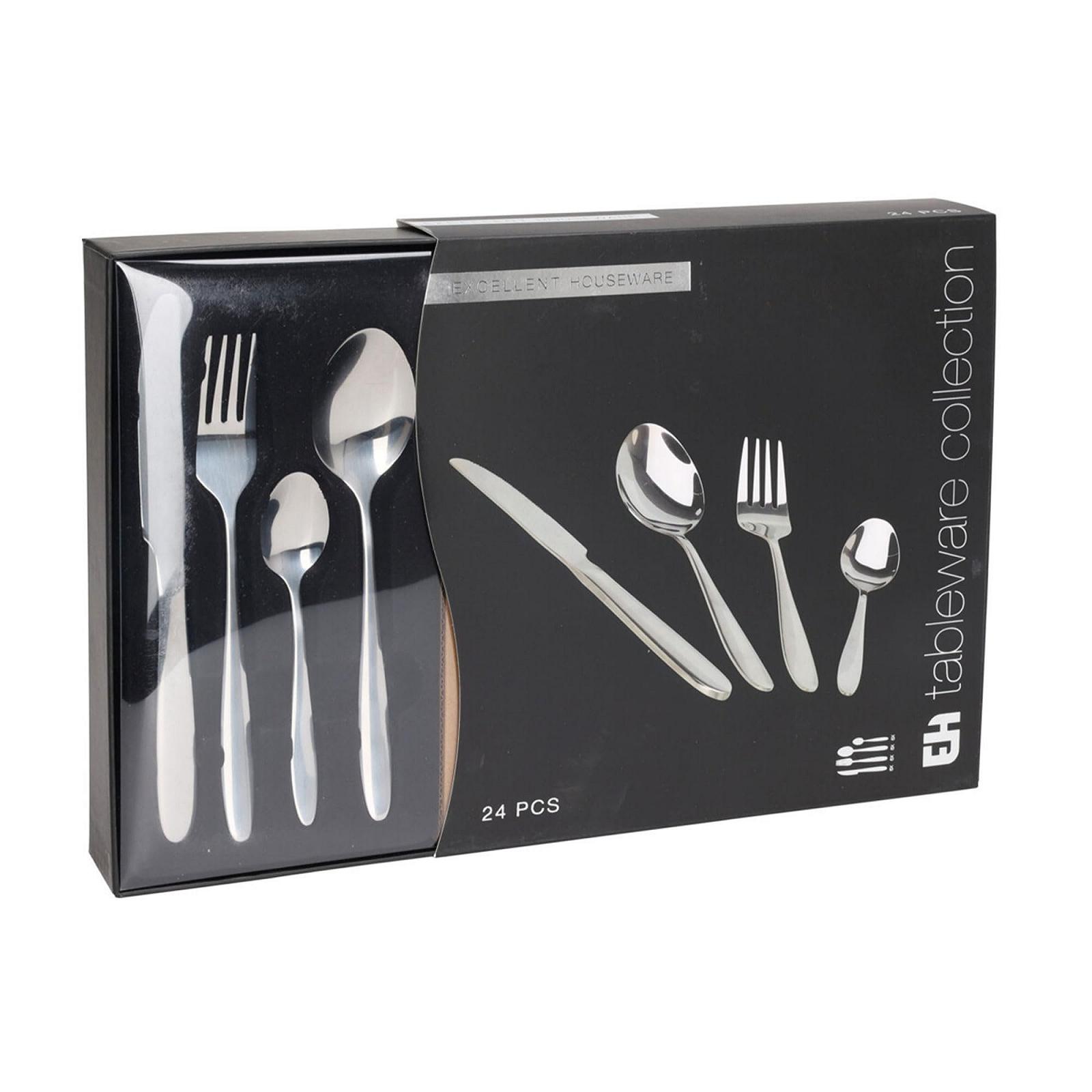 Набор столовых приборов Well Home 24 предмета нержавеющая сталь серебряное покрытие, фото №6 Набор столовых приборов Well Home 24 предмета нержавеющая сталь серебряное покрытие, фото №6