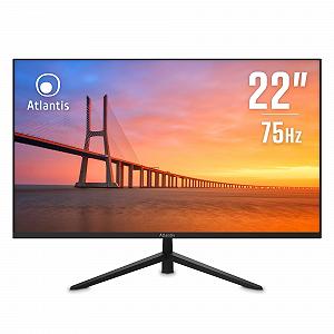 Монитор Atlantis VA 22 дюйма 75Hz Full HD 1920 x 1080 VGA HDMI 6.5 мс 3000:1 178/178 - Фото 1