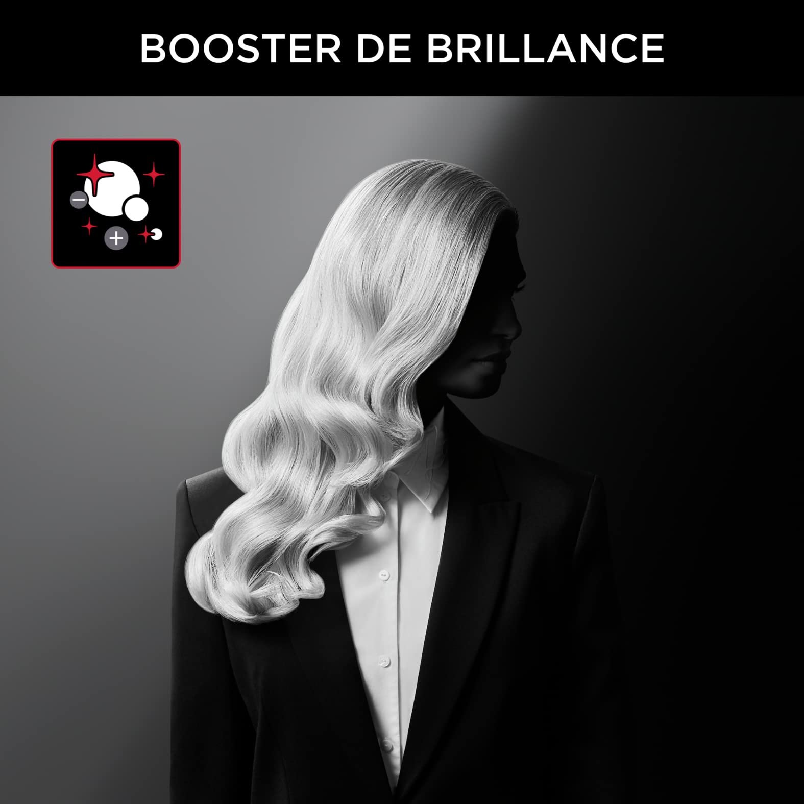 Фен Rowenta x Karl Lagerfeld CV613L, гибридный двигатель для ультрабыстрой сушки, Ion Booster, Glow Booster, насадка для укладки 8 мм, кнопка холодного воздуха, эргономичный, черный/красный, фото №4