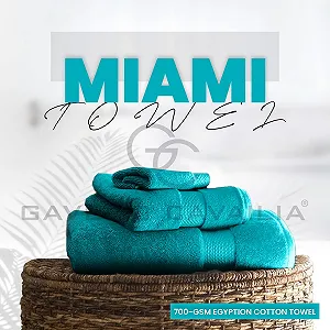 Набір для ванної GC GAVENO CAVAILIA Miami 700 gsm 100% єгипетська бавовна 4 шт. бірюзовий synthetic.ua - Фото 1