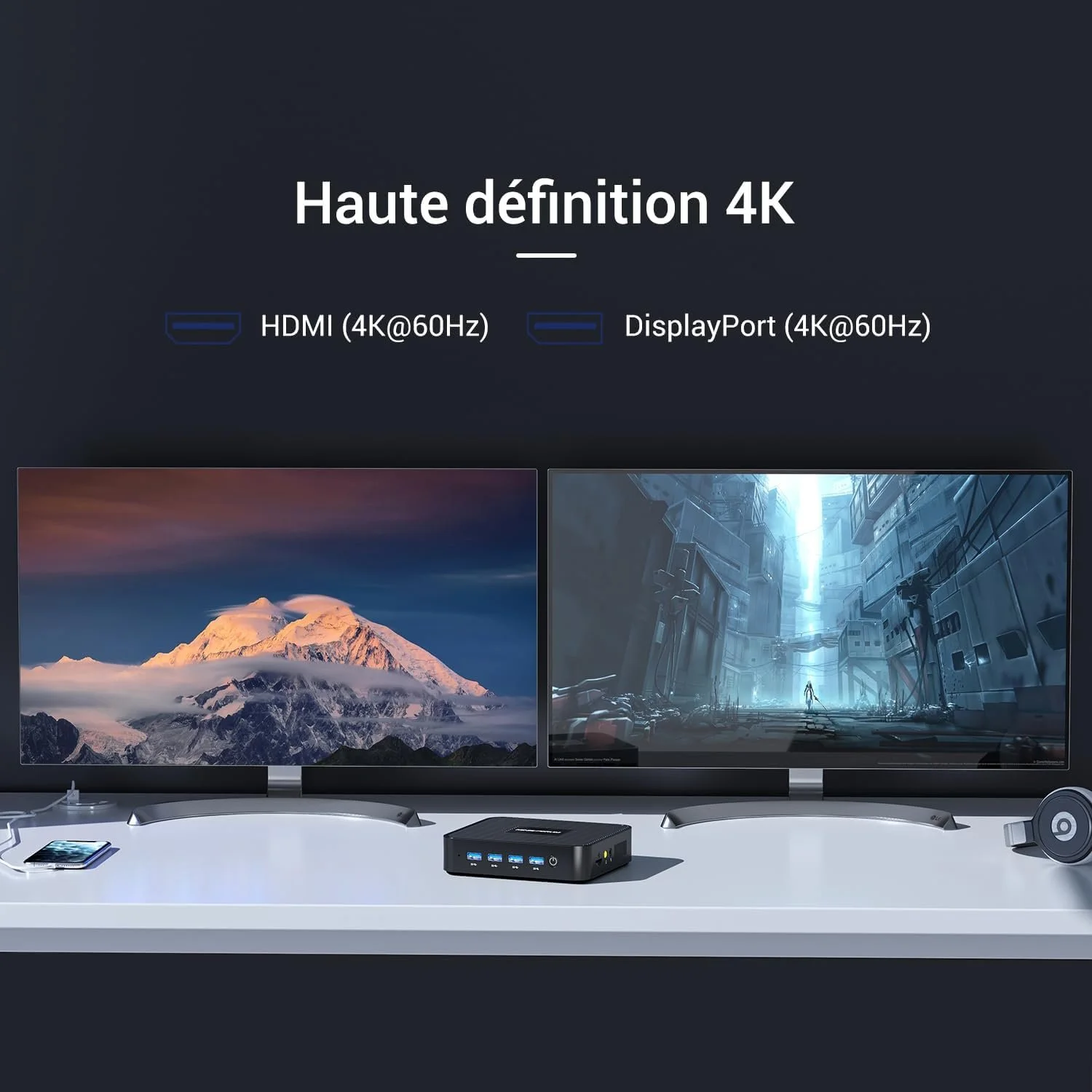 Міні ПК MINIS FORUM GK41 / Intel Celeron J4125 / RAM 8GB / SSD 256GB / HDMI / 2 х LAN / Wi-Fi 5 / Bluetooth 4.2 / Windows 11 / Чорний, фото №6 Міні ПК MINIS FORUM GK41 / Intel Celeron J4125 / RAM 8GB / SSD 256GB / HDMI / 2 х LAN / Wi-Fi 5 / Bluetooth 4.2 / Windows 11 / Чорний, фото №6