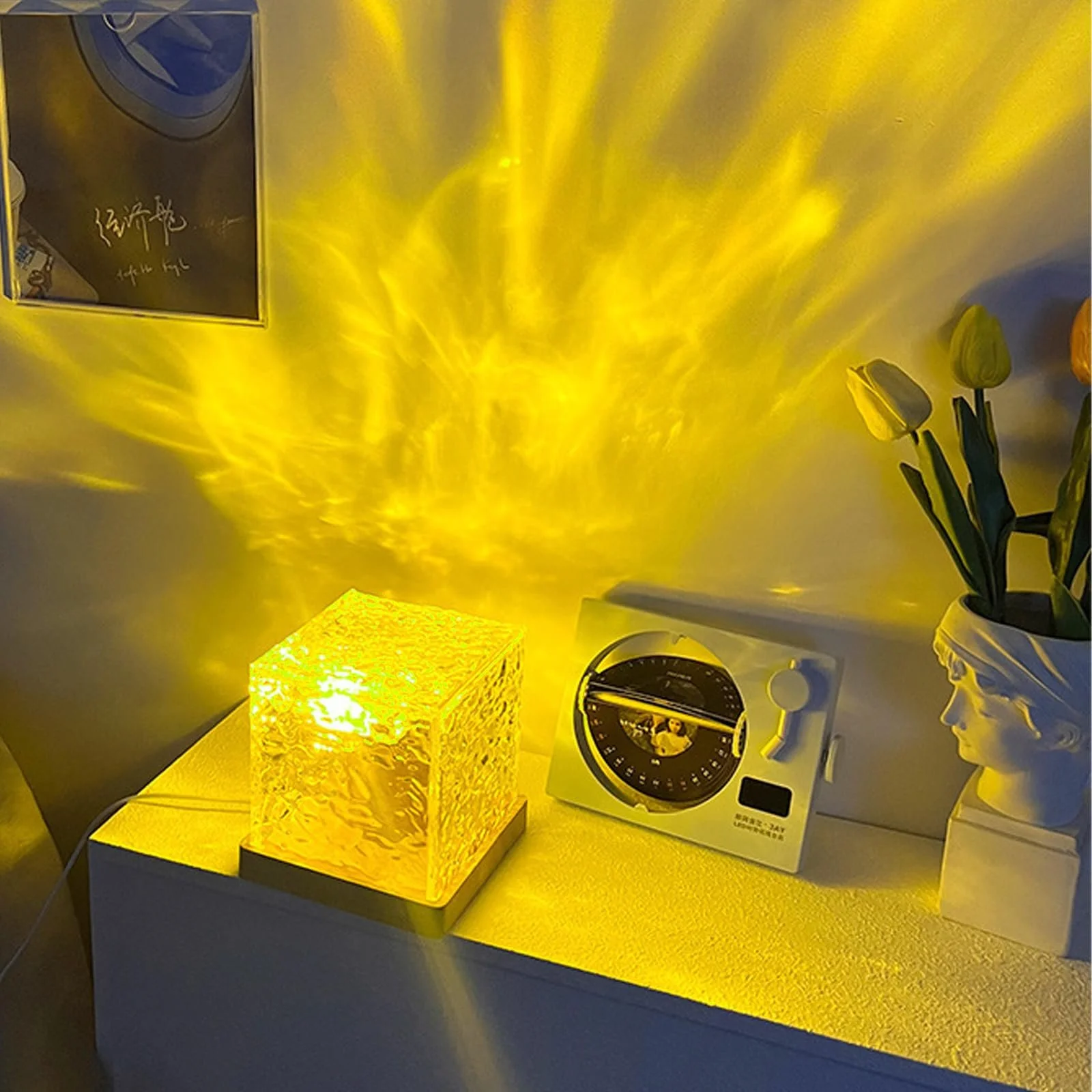 Настільна лампа LED DAZZTIME Crystal Акрилова RGB Дистанційне керування Хвиля, фото №5