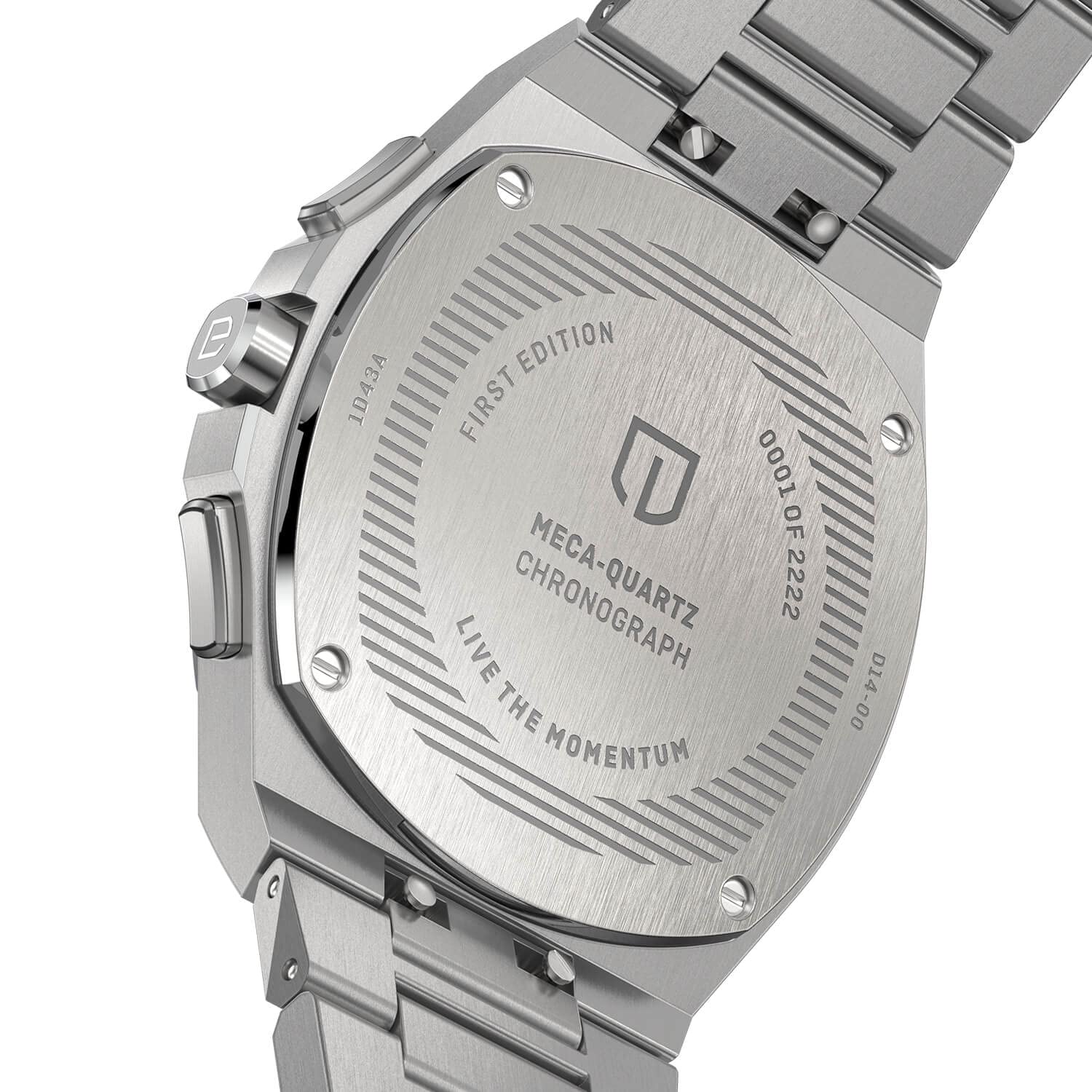 Часы Мужские DeTomaso Voltre Chrono First Edition Minty Blue Turquoise Аналоговые Кварцевые Серебристые с Браслетом, фото №4 Часы Мужские DeTomaso Voltre Chrono First Edition Minty Blue Turquoise Аналоговые Кварцевые Серебристые с Браслетом, фото №4