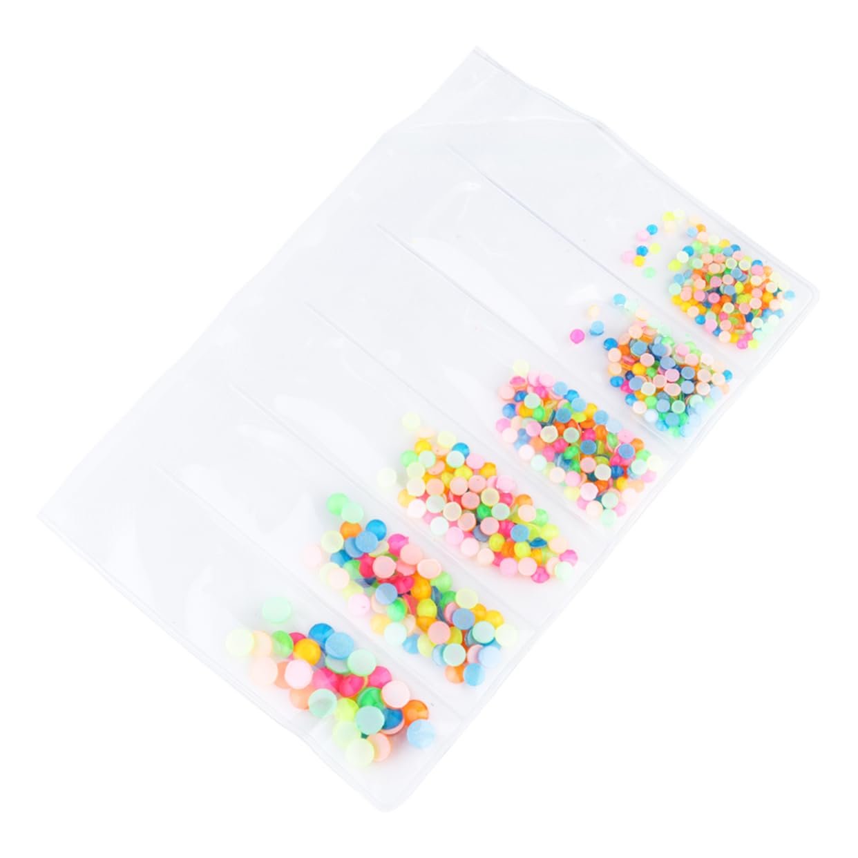 Стразы Акриловые FRCOLOR, 3 коробки, наклейки для ногтей, флуоресцентные, плоские, кристаллы 3D, фото №6