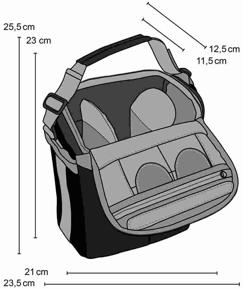 Фоторюкзак Mantona Elements 2-в-1 (зі знімною сумкою) / 49 x 29 x 18 см / Чорний, фото №6